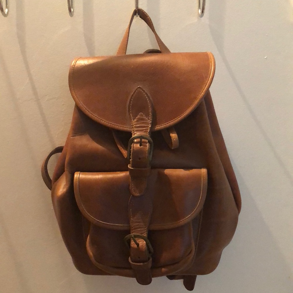 Beautifully crafted leather backpack never used.
